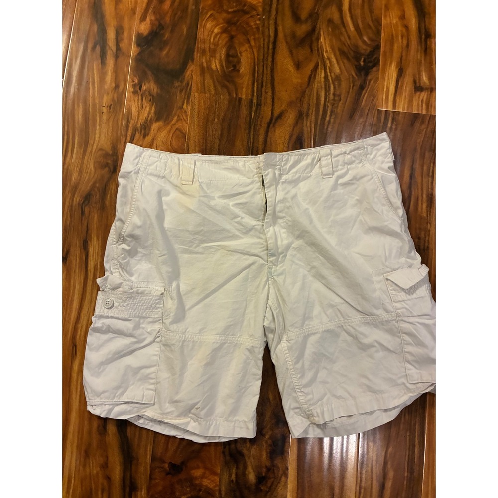 Polo Ralph Lauren Mens Utility Canvas Cargo Shorts White Size 40 RN 41381